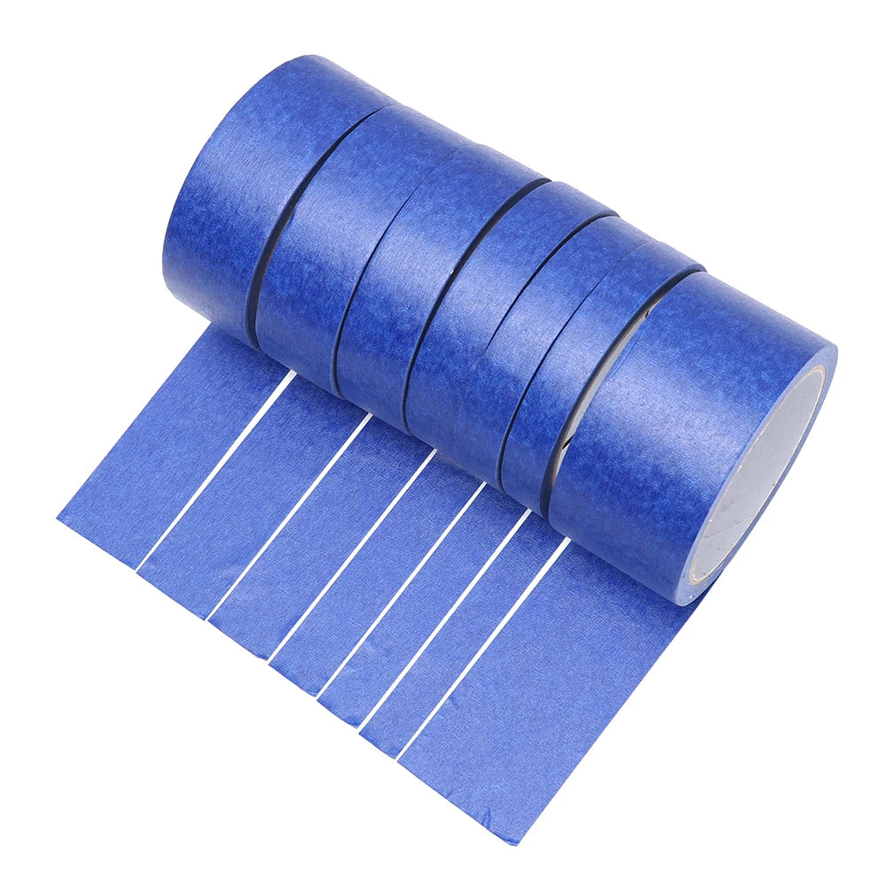 20M Blue Painters Clean Peel Masking Tape 14 sizes Adhesive Paper Temperature Resistance DIY Craft Adhesive Sticker Writable Hot