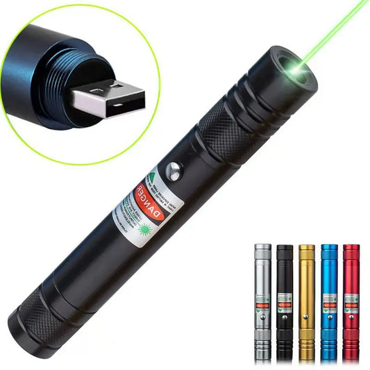 Hunting Green USB Rechargeable Laser Light Laser Flashlight Green Light Sales Sand Table Pointer 710 Plug-In